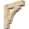 Ekena Millwork Merced Block Rough Sawn Bracket, Douglas Fir, 6"W x 32"D x 32"H BKT06X32X32MRC05RDF - alternate 1